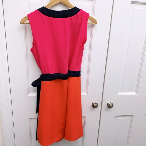 Diane von Furstenberg Gracie Color Block Wrap Dress - Picture 8 of 8